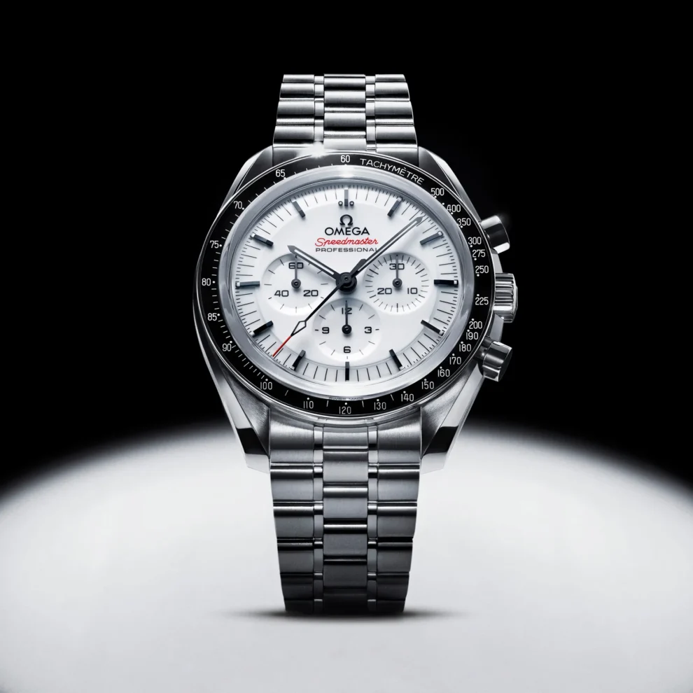 Omega Just Unveiled a New Speedmaster Moonwatch With a Lacquered White Dial