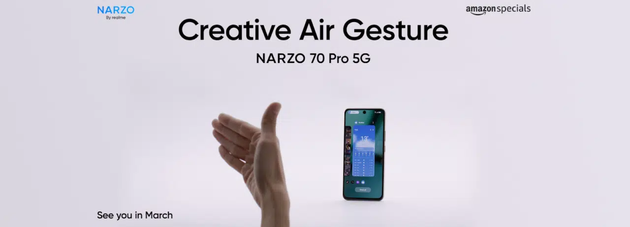 realme Narzo 70 Pro 5G to Feature Innovative Air Gesture Control in India 2 realme Narzo 70 Pro 5G to Feature Innovative Air Gesture Control in India