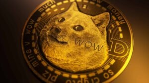 Dogecoin,Doge,Cryptocurrency,,Face,Of,The,Shiba,Inu,Dog,On