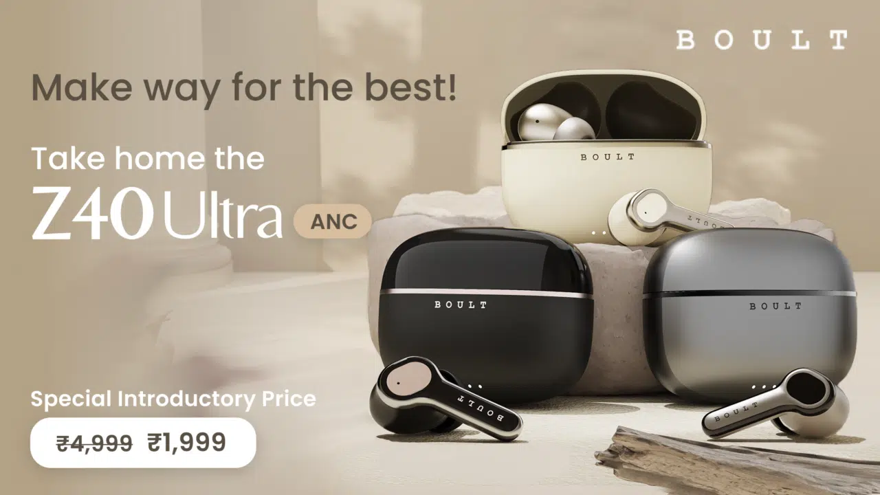 BOULT Launches Z40 Ultra TWS Earbuds in India 2 BOULT Launches Z40 Ultra TWS Earbuds in India