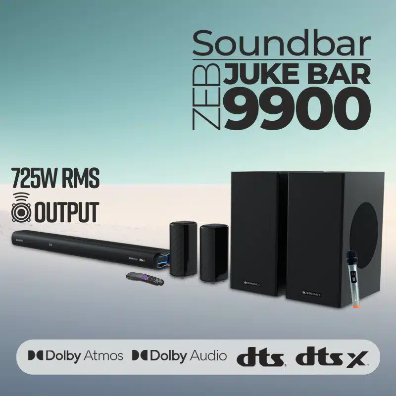 Zebronics Launches ZEB-Juke Bar 9900 With Dolby Atmos