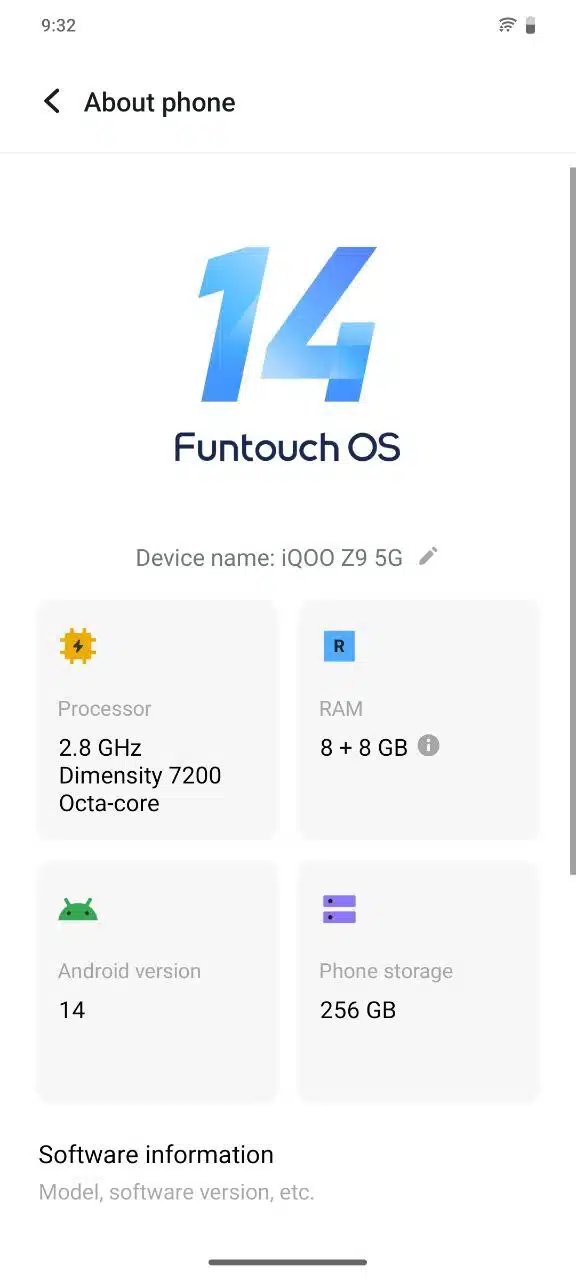 iQOO Z9 UI 3