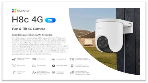 EZVIZ Launches New H8C 4G Camera Range