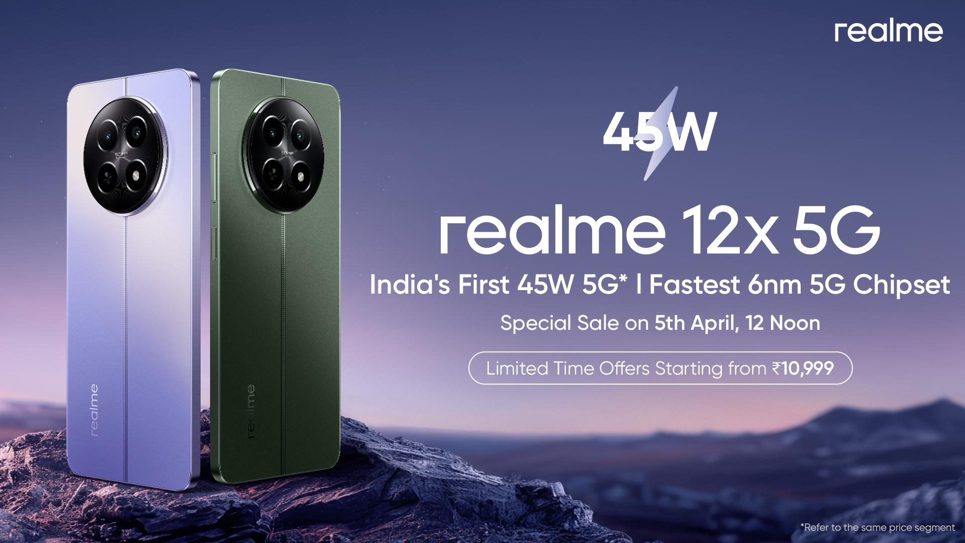 Realme 12x 5G Announces April Sale Events on Realme.com and Flipkart 1 Realme 12x 5G Announces April Sale Events on Realme.com and Flipkart