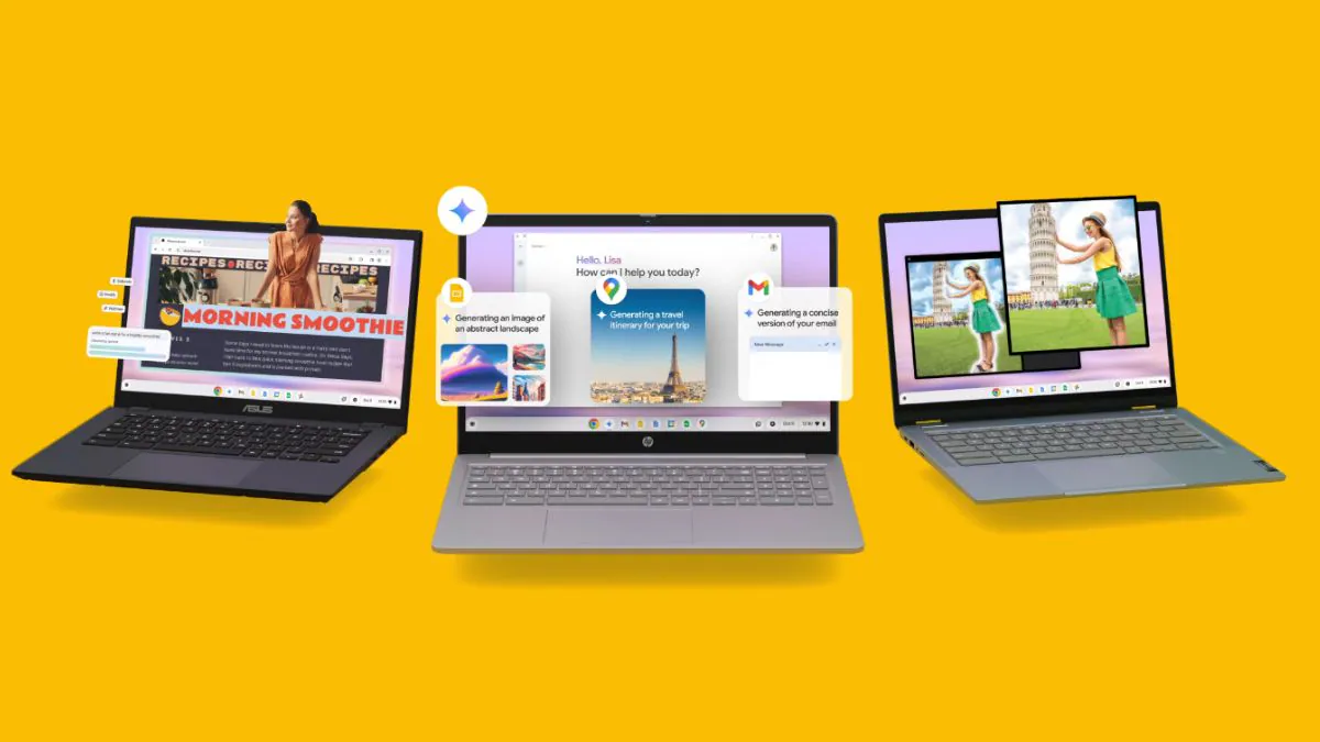 Google ChromeBook Plus Gets AI with Google Gemini