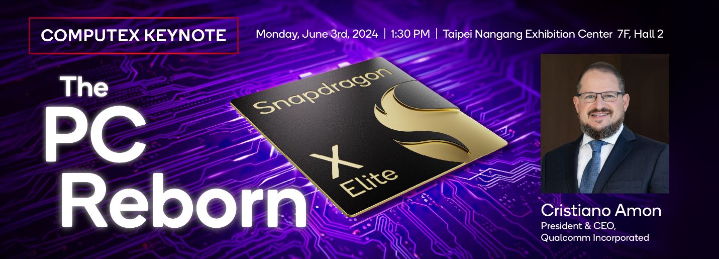 Qualcomm CEO Cristiano Amon to Deliver Keynote at COMPUTEX 2024