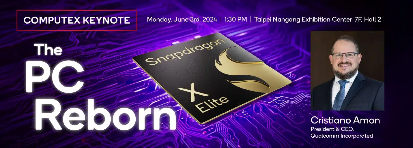 Qualcomm CEO Cristiano Amon to Deliver Keynote at COMPUTEX 2024