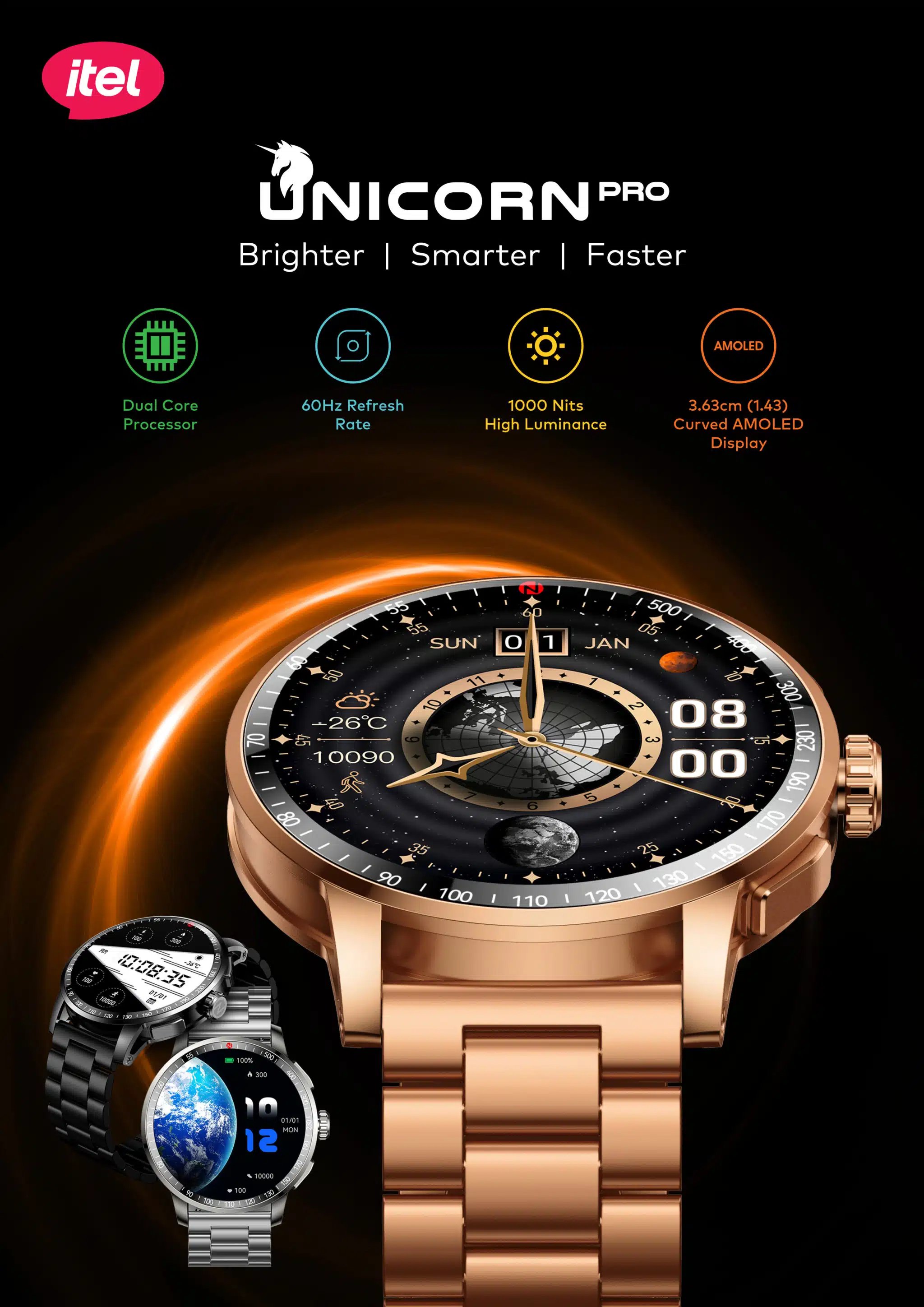 itel Launches Unicorn Pro: A Feature-Rich Smartwatch in India