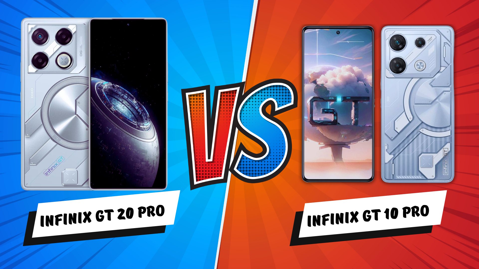 Infinix GT 20 Pro vs. GT 10 Pro