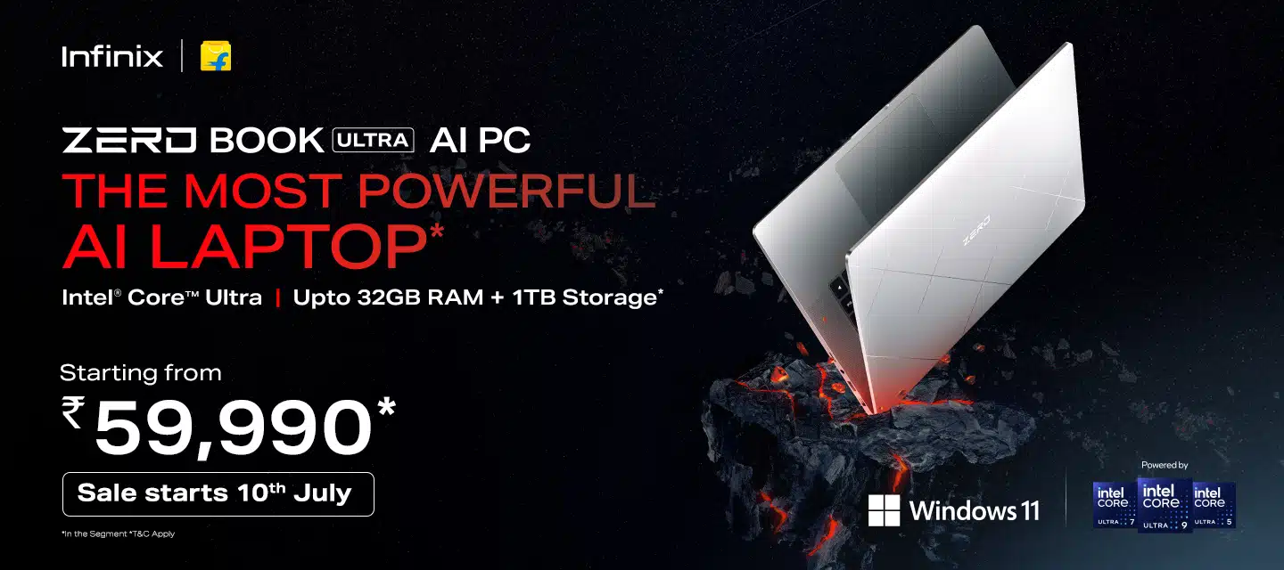 Infinix Launches Zero Book Ultra AI PC with Intel Core Ultra Processor