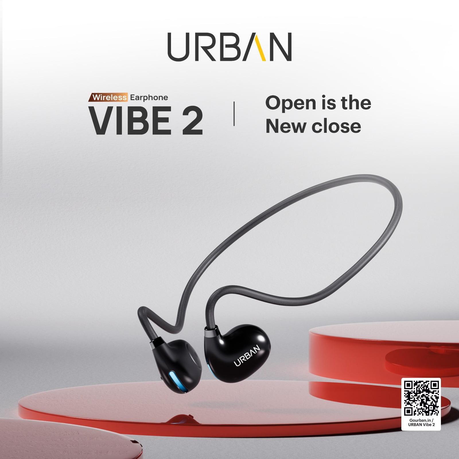 URBAN Expands Vibe Series Audio Lineup with New Open-Ear Wireless TWS Earpods