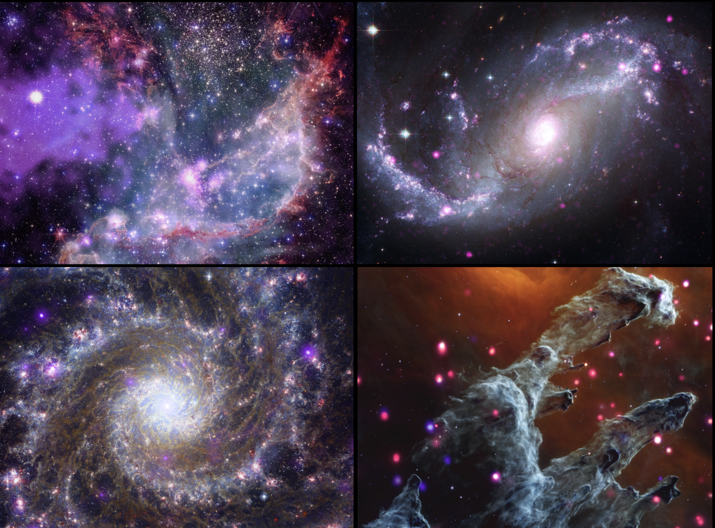 Stunning Images from NASA Chandra X-ray Observatory and James Webb Space Telescope