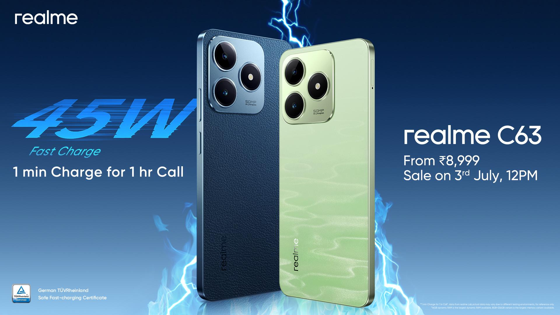 realme C63 Launches in India Featuring Vegan Leather Design and Rapid Charging Technology 1 realme C63 Launches in India Featuring Vegan Leather Design and Rapid Charging Technology