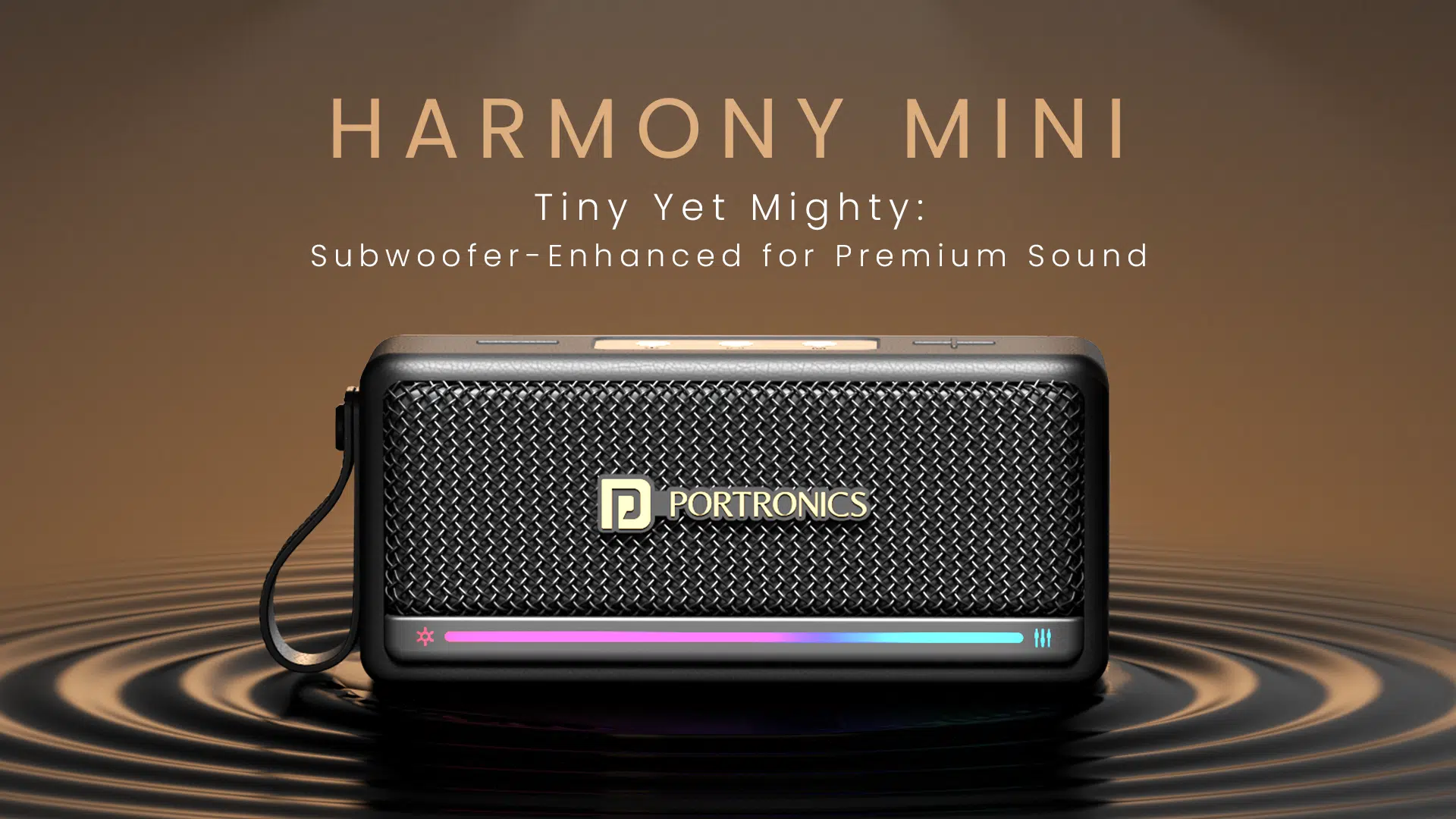 Portronics Introduces the Harmony Mini: Compact Powerhouse Speaker