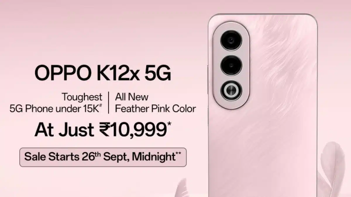OPPO K12x 5G Gets a Festive Makeover with Feather Pink Variant