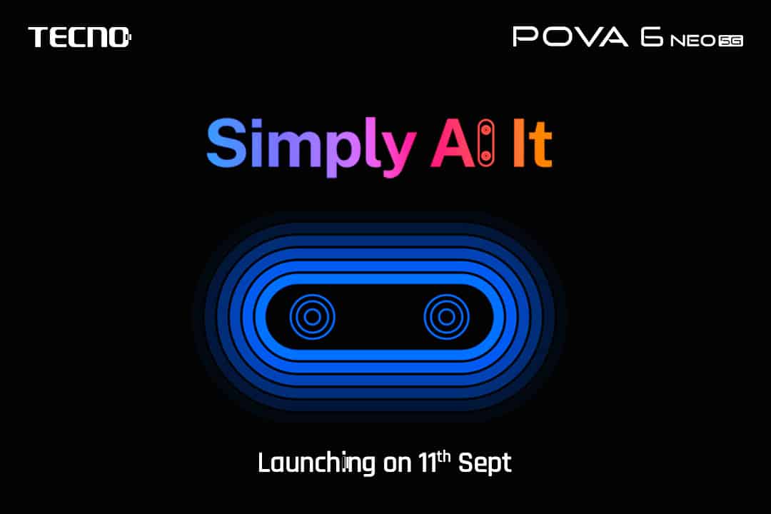 TECNO POVA 6 Neo AI-Powered Smartphone to Launch on Amazon September 11th