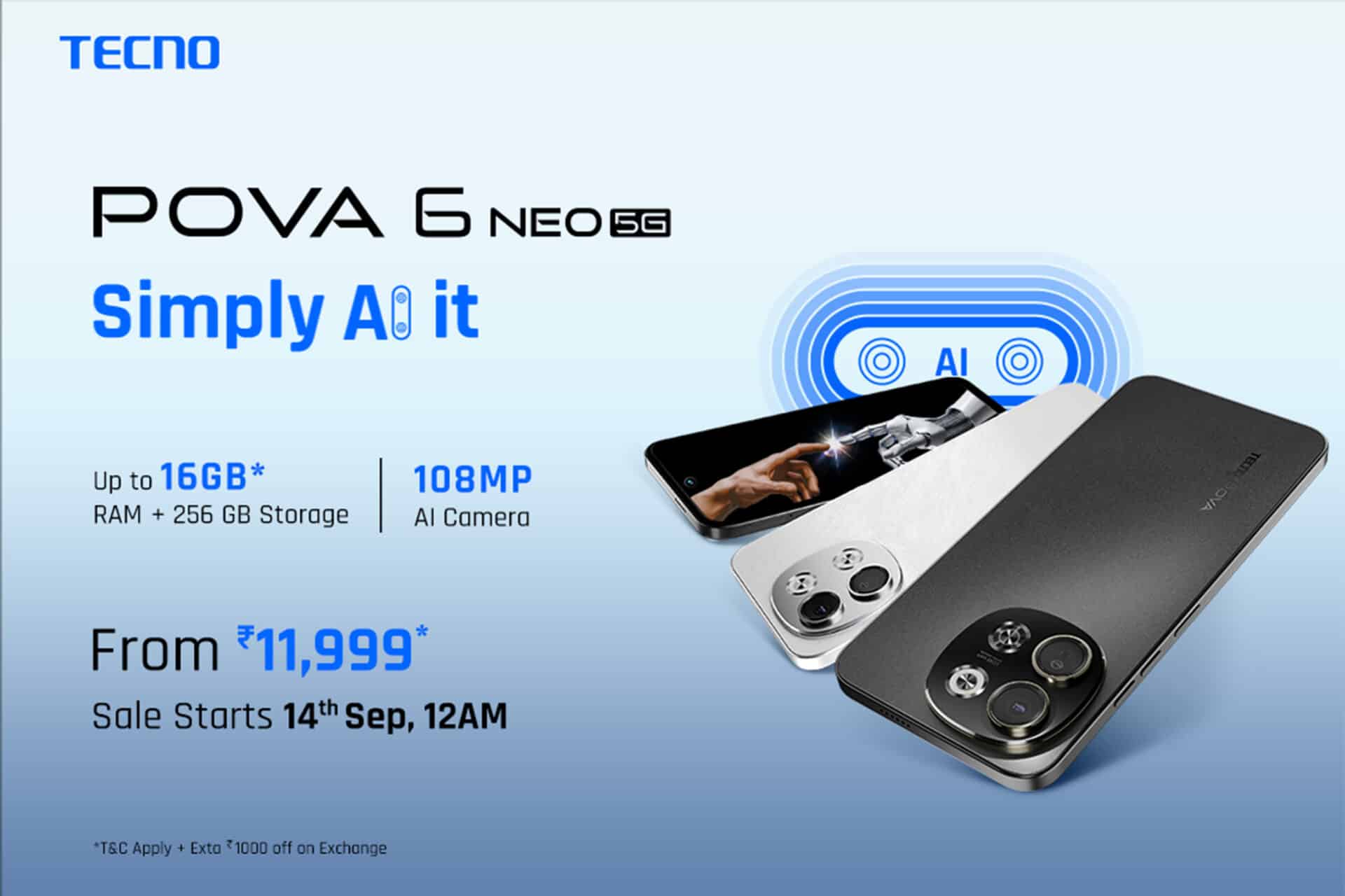 POVA 6 Neo Launched with AI Innovation and Segment-First 16GB RAM + 256GB ROM 1 TECNO POVA 6 Neo: Democratizing AI in Smartphones