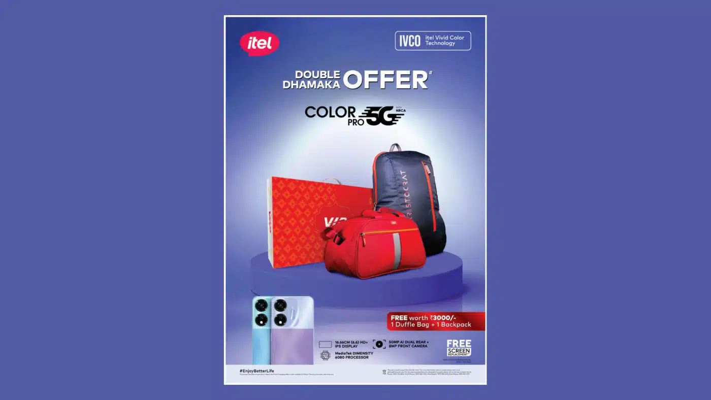 itel Celebrates Festive Season with Double Dhamaka Offers on Color Pro 5G