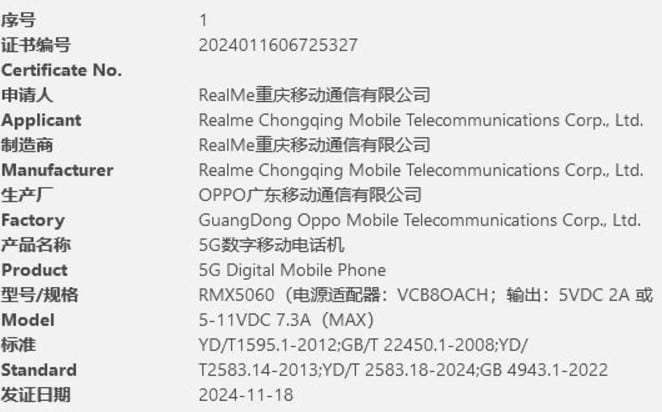 Realme GT Neo 7 Clears 3C Certification, Hinting at Imminent Launch 2 realme gt 7 neo