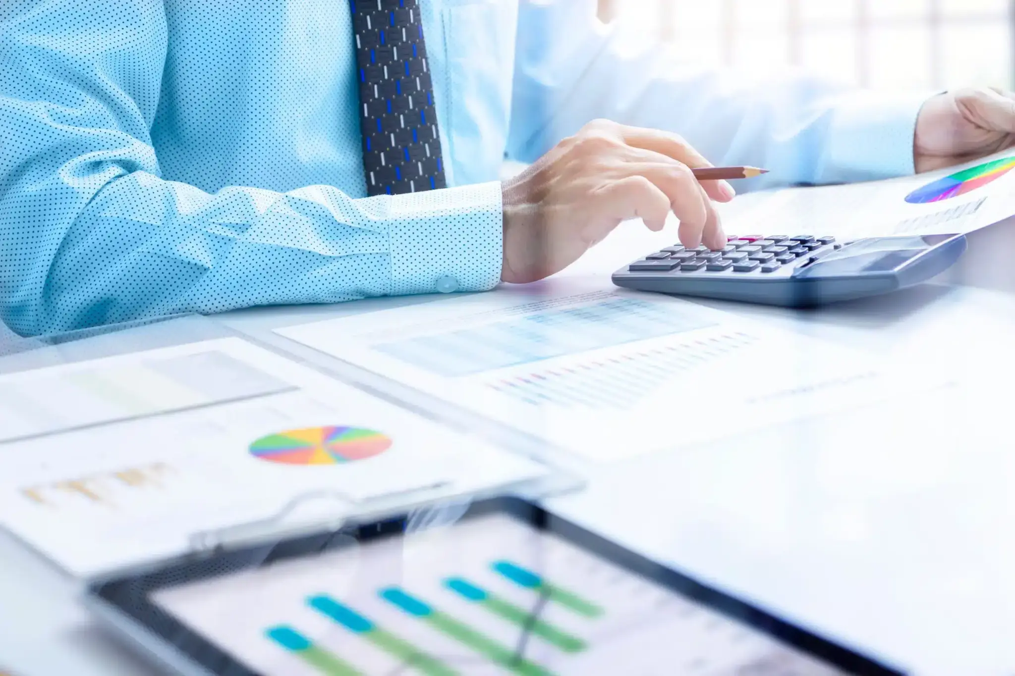 treasury management working at desk scaled