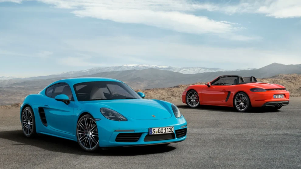 Electric Porsche 718 Cayman Caught in the Wild