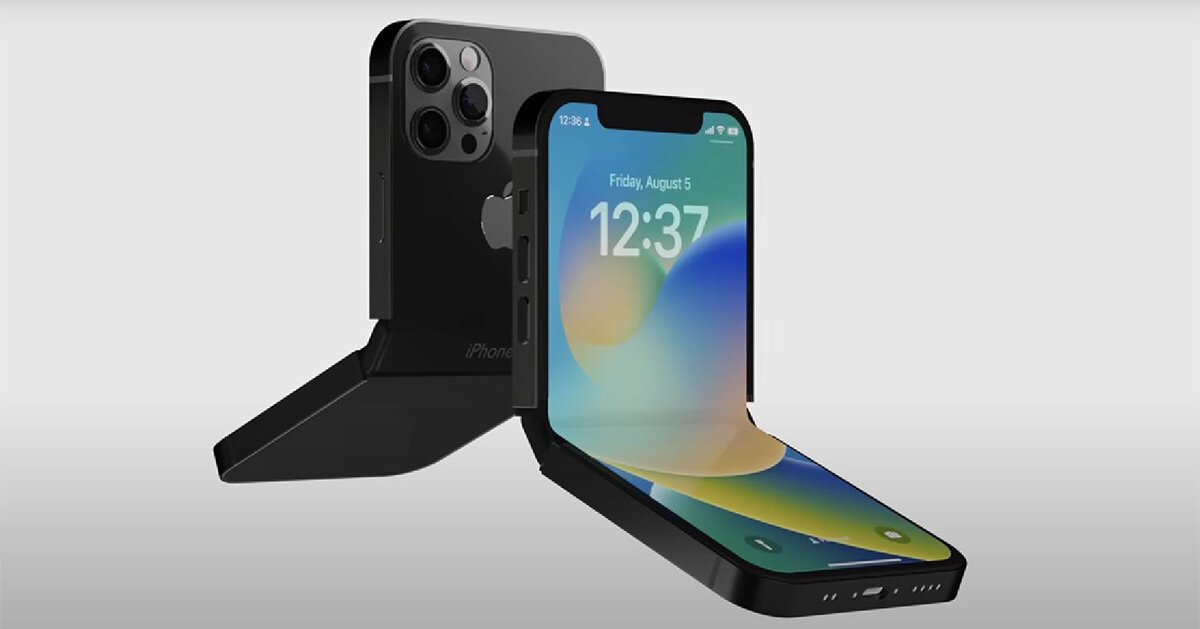 iPhone Flip Design Targets Foldable Screen Flaw