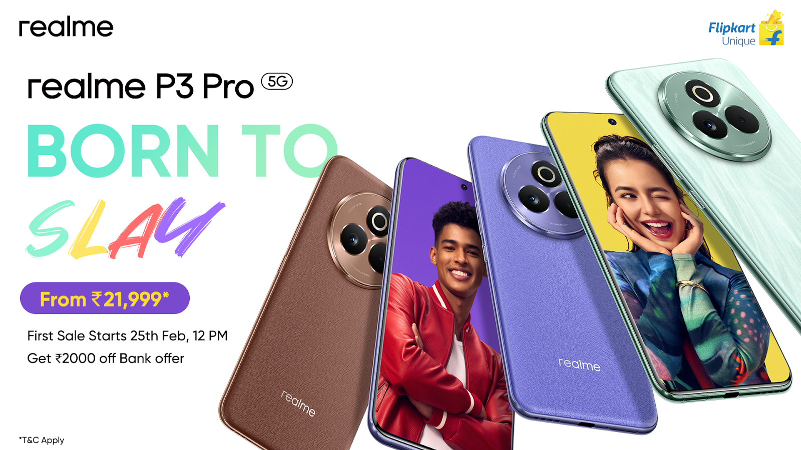 realme P3 Pro 5G First Sale Starts from INR 21,999 on February 25