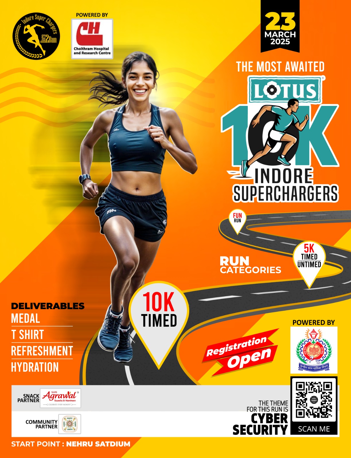 Lotus Electronics and Indore Superchargers Health Welfare Society Introduce Lotus 10K Indore Superchargers Run