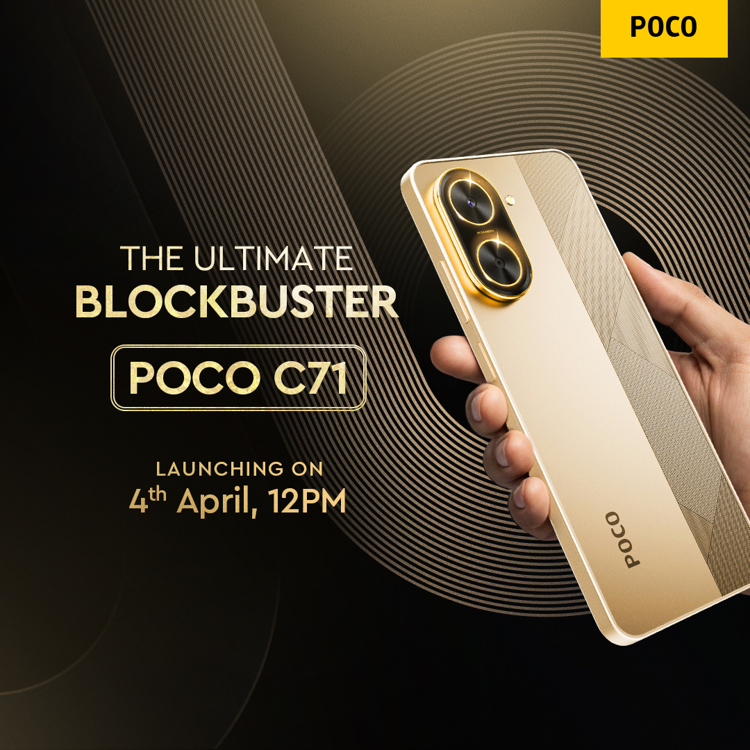 POCO Announces C71 Launch in India with Focus on Display and Design