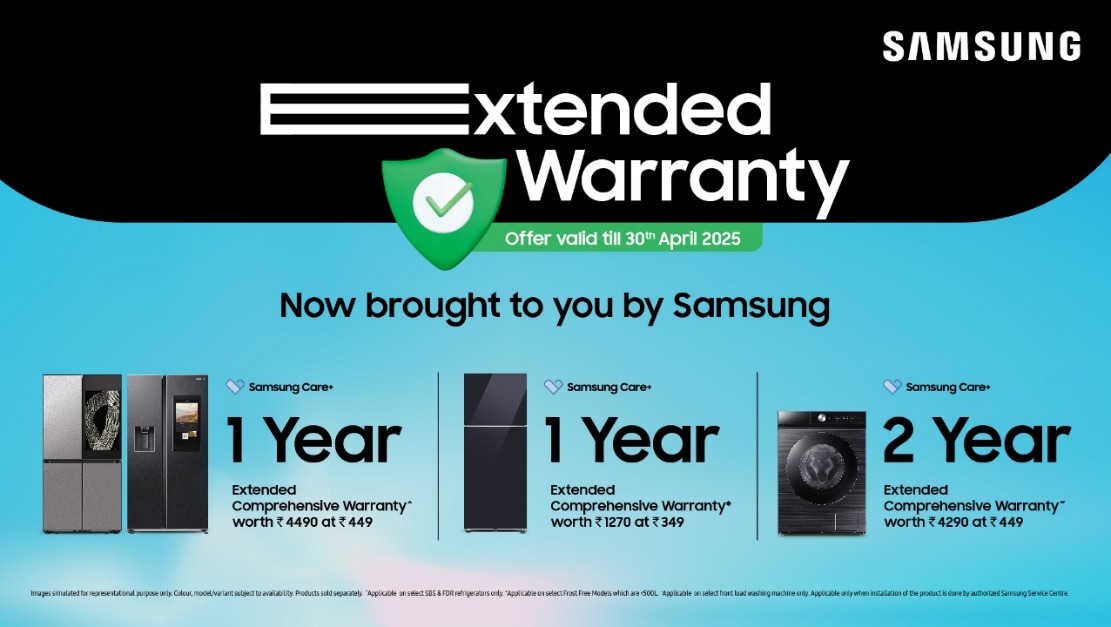 Samsung Announces Extended Warranty Program for Home Appliances in India