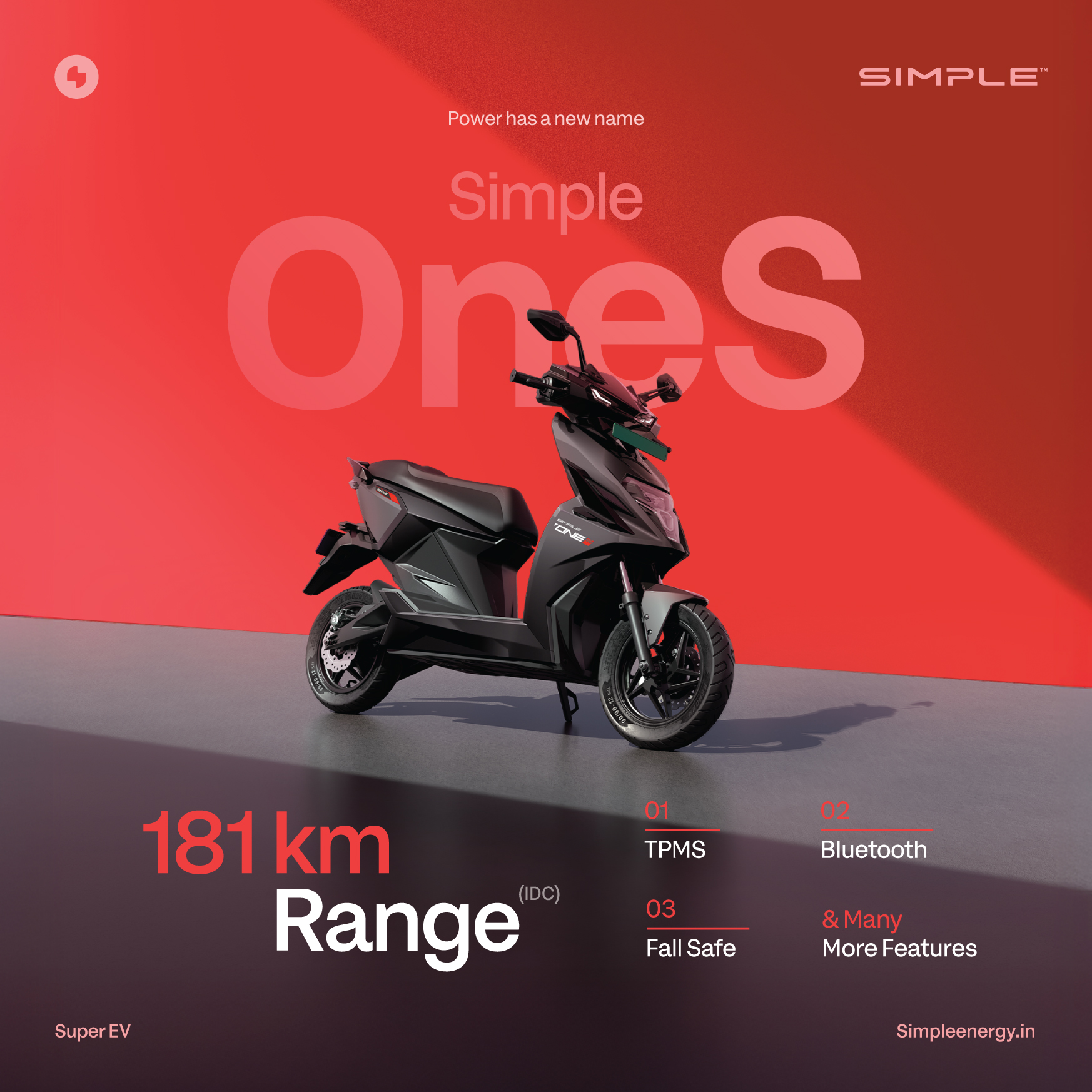 Simple Energy Expands EV Lineup with the Launch of Simple OneS Electric Scooter