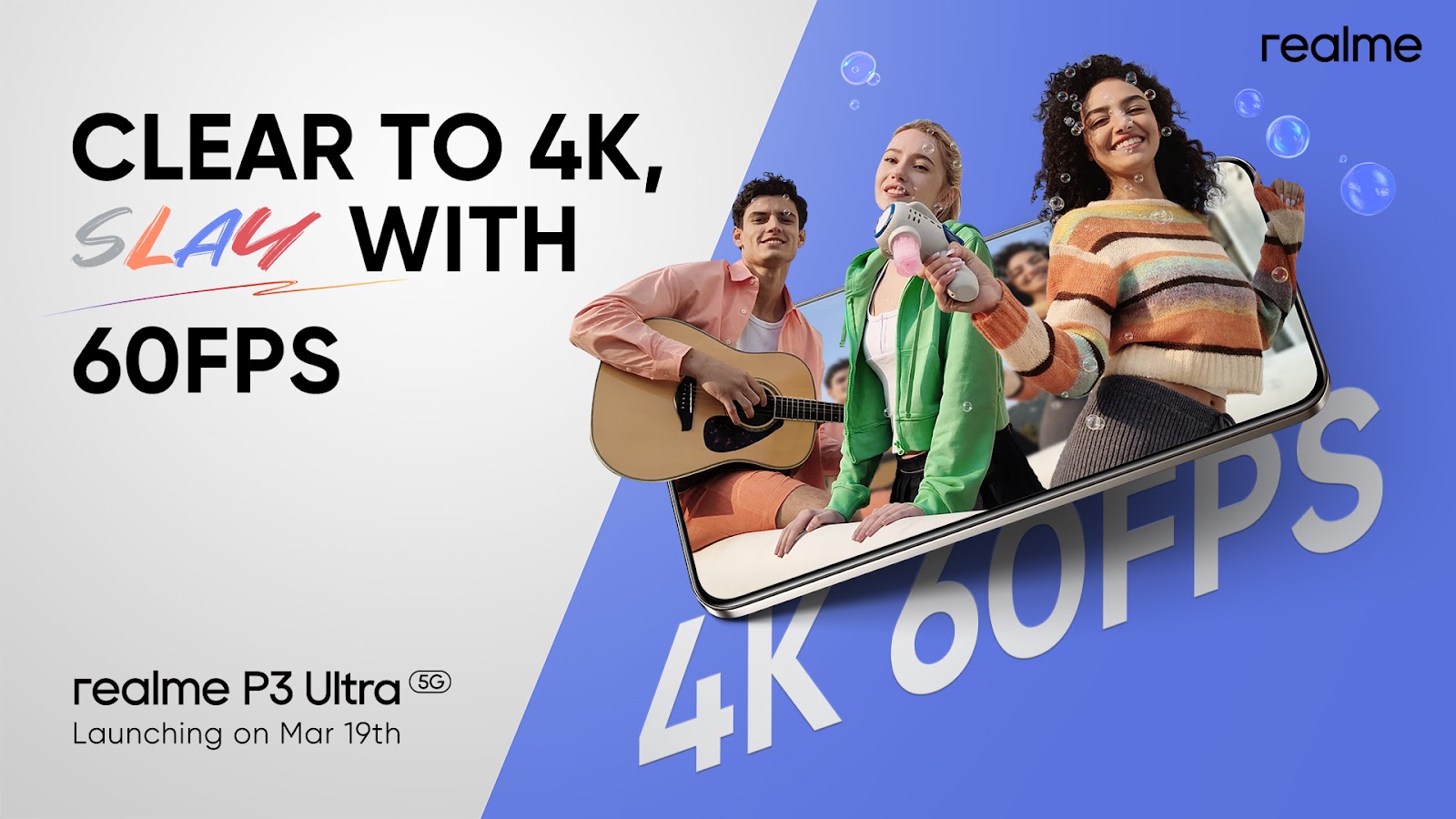 realme P3 Ultra 5G to Feature Segment-Leading 4K 60FPS Video Recording