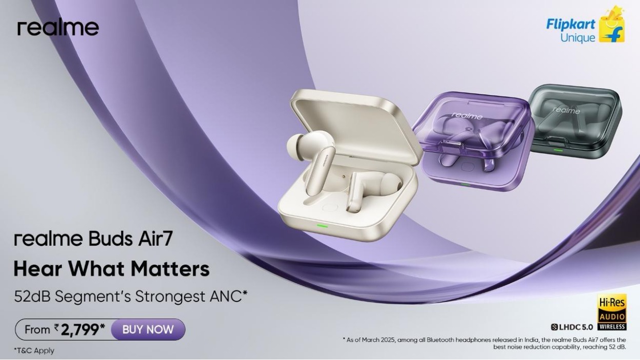 Realme Buds Air7 Now on Sale in India; P3 Ultra 5G Sale Begins March 25