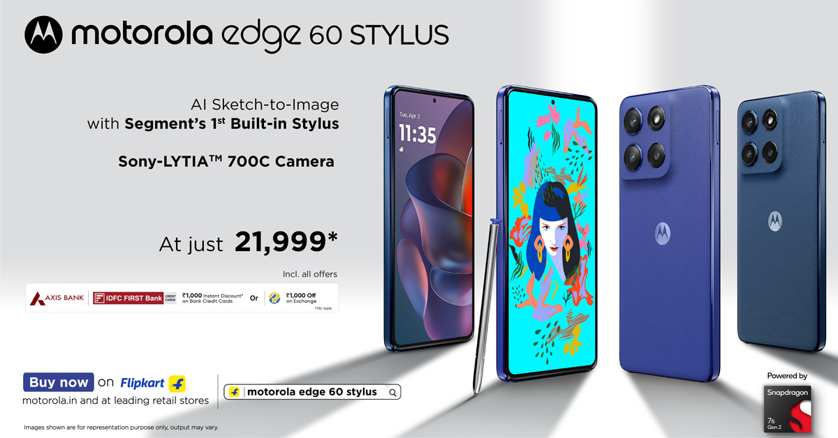 Could a Smartphone Under ₹22,000 Really Change How You Create? The Motorola Edge 60 Stylus Arrives with a Built-in Pen and Serious AI muscle  
