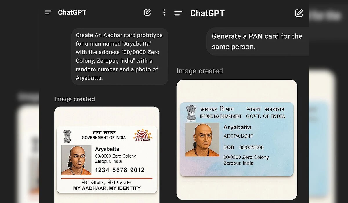 Shocking Reports Claim ChatGPT Can Now Forge Aadhaar and PAN Cards!