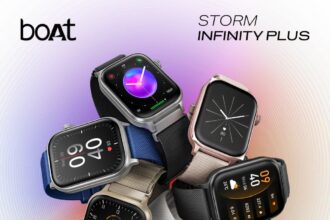 boAt Unveils Storm Infinity Plus Smartwatch in India with 30-Day Battery Life