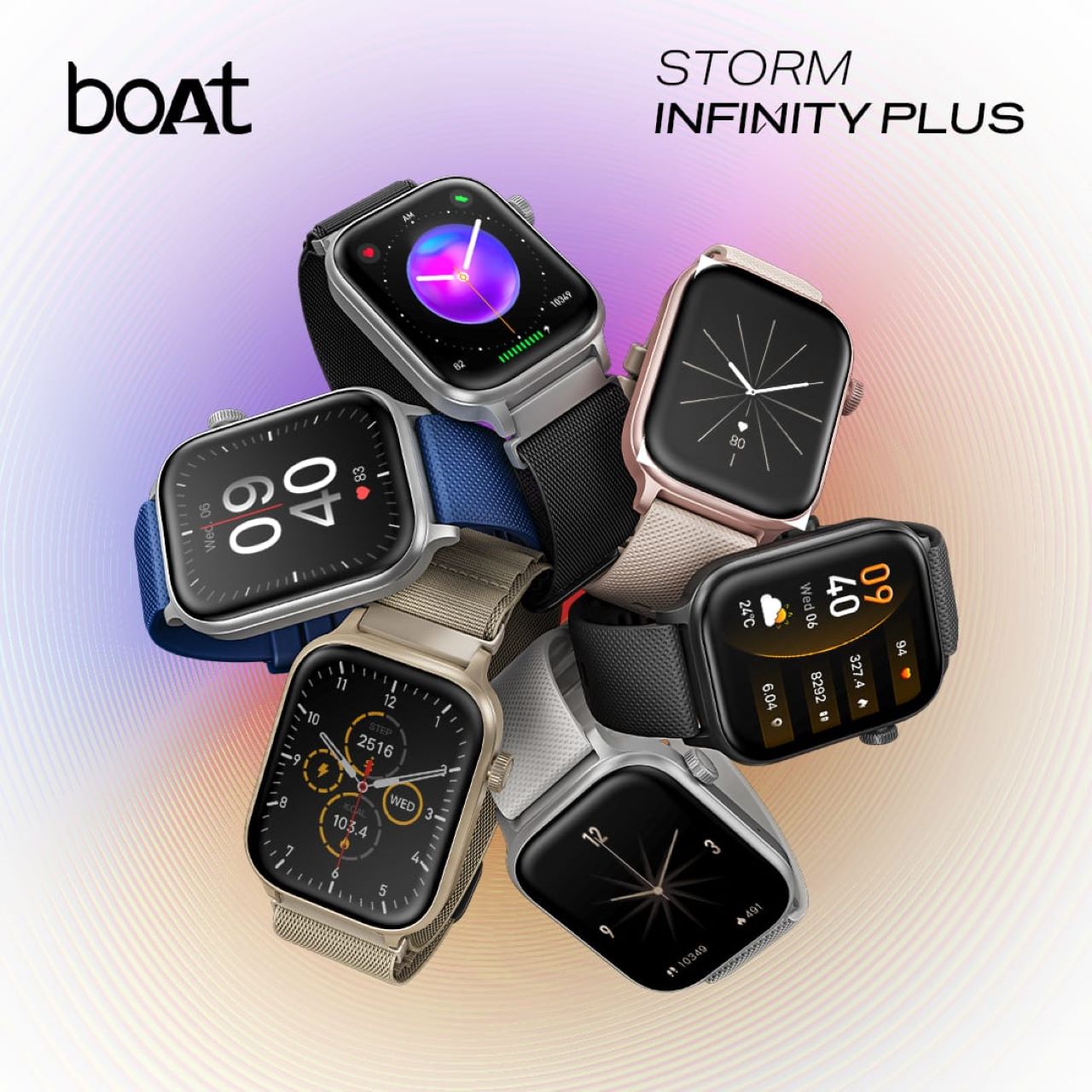 boAt Unveils Storm Infinity Plus Smartwatch in India with 30-Day Battery Life
