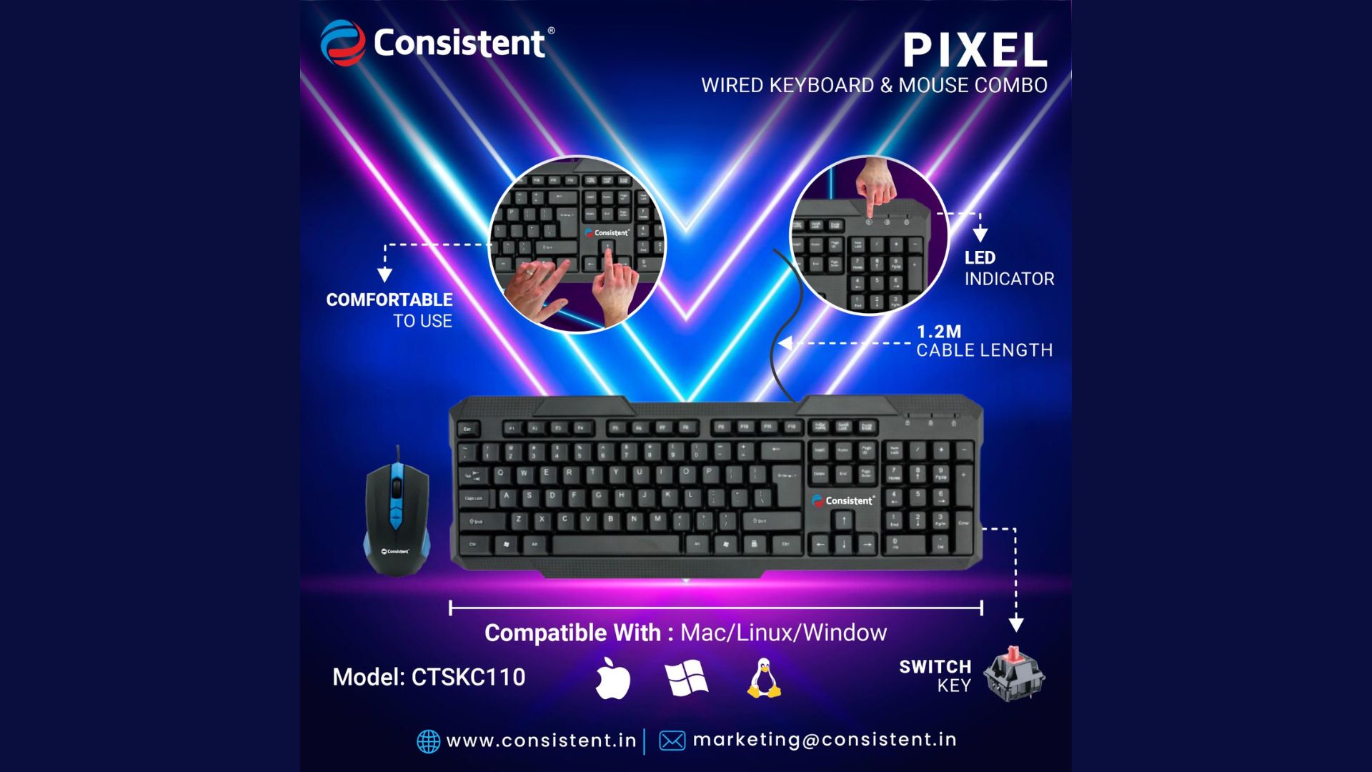 Are You Ready to Upgrade Your Workspace? Consistent's PIXEL Combo Promises Simple, Comfortable Computing!