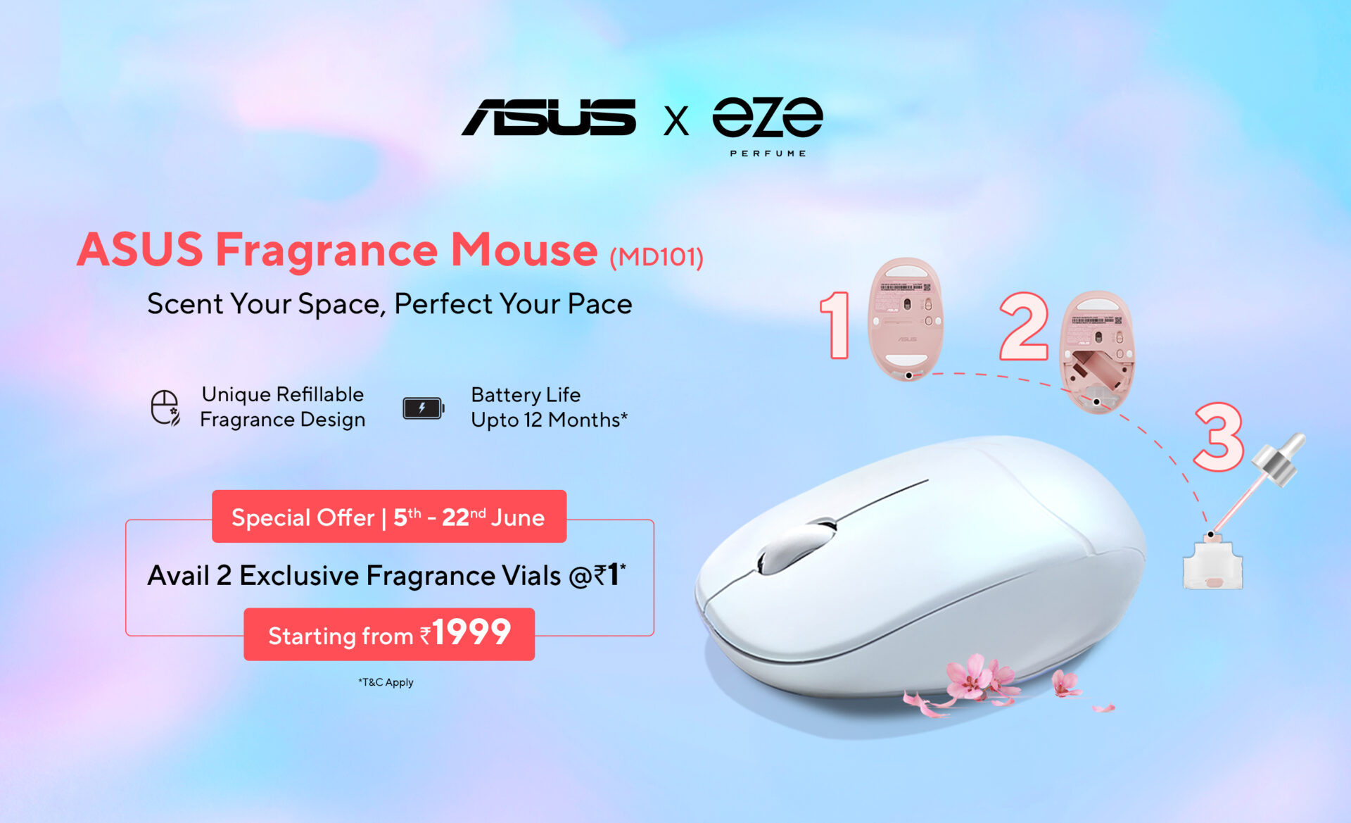 Fragrance Mouse MD101 Launch KV