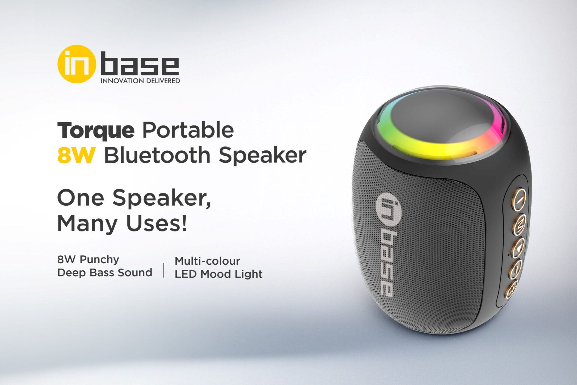 Inbase Torque Portable Bluetooth Speaker