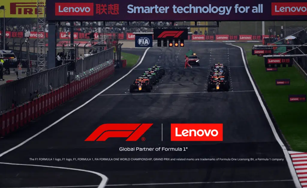 Lenovo and F1 Drive Technical Operations with AI PC Trials 1 Lenovo