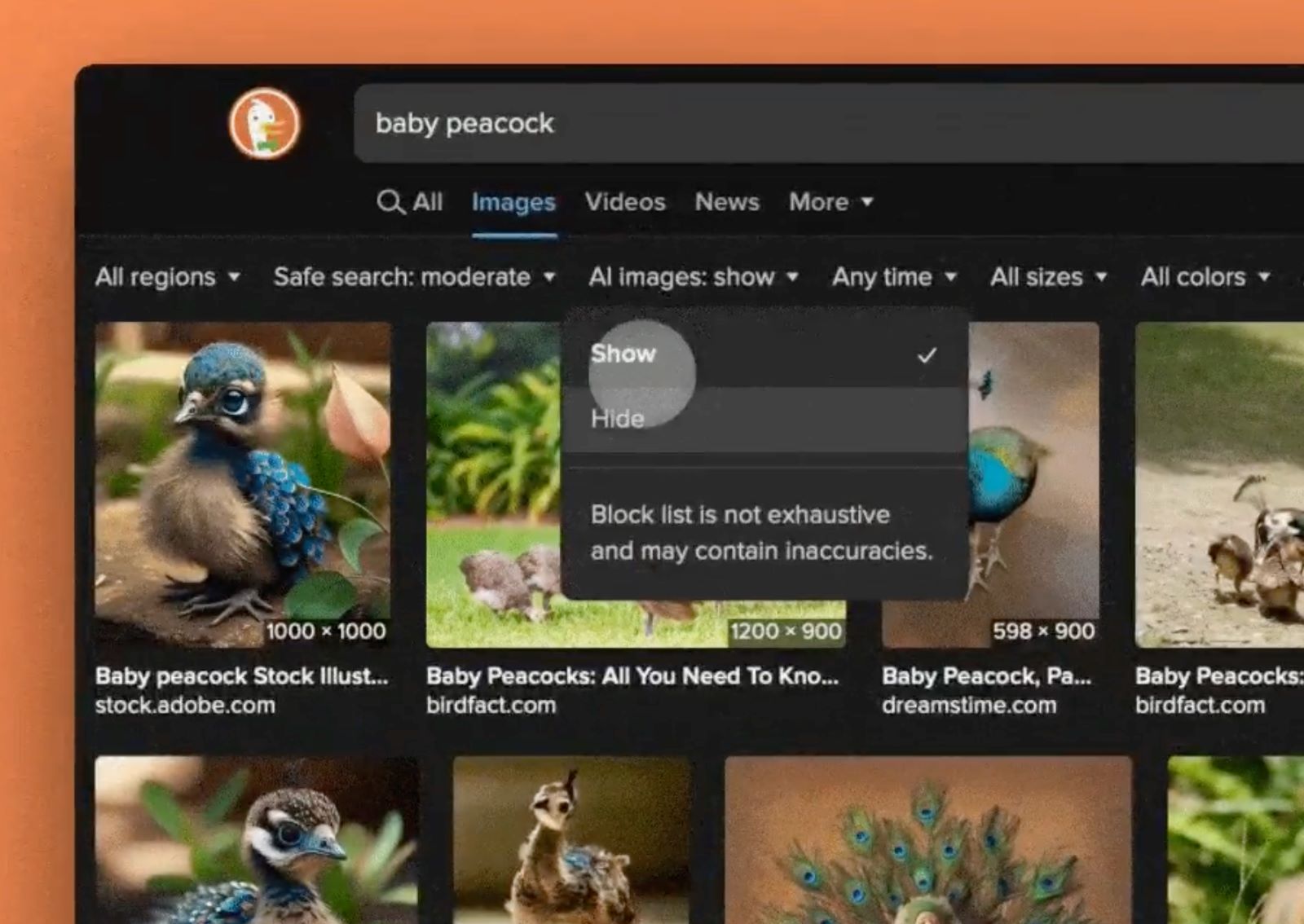 DuckDuckGo and Kagi Let You Filter Out AI-Generated Images in Search Results