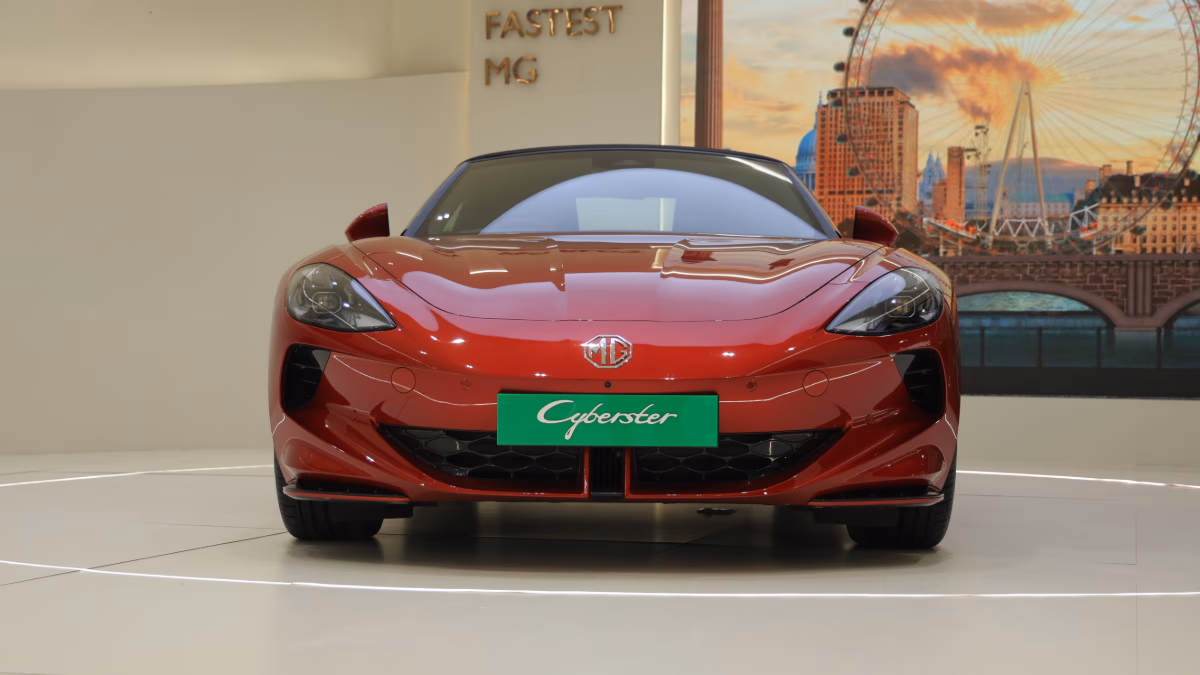 MG Cyberster Electric Sports Car Arrives in India for Rs 74.99 Lakh