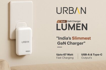 URBAN Launches Lumen, India's Slimmest 67W GaN Charger