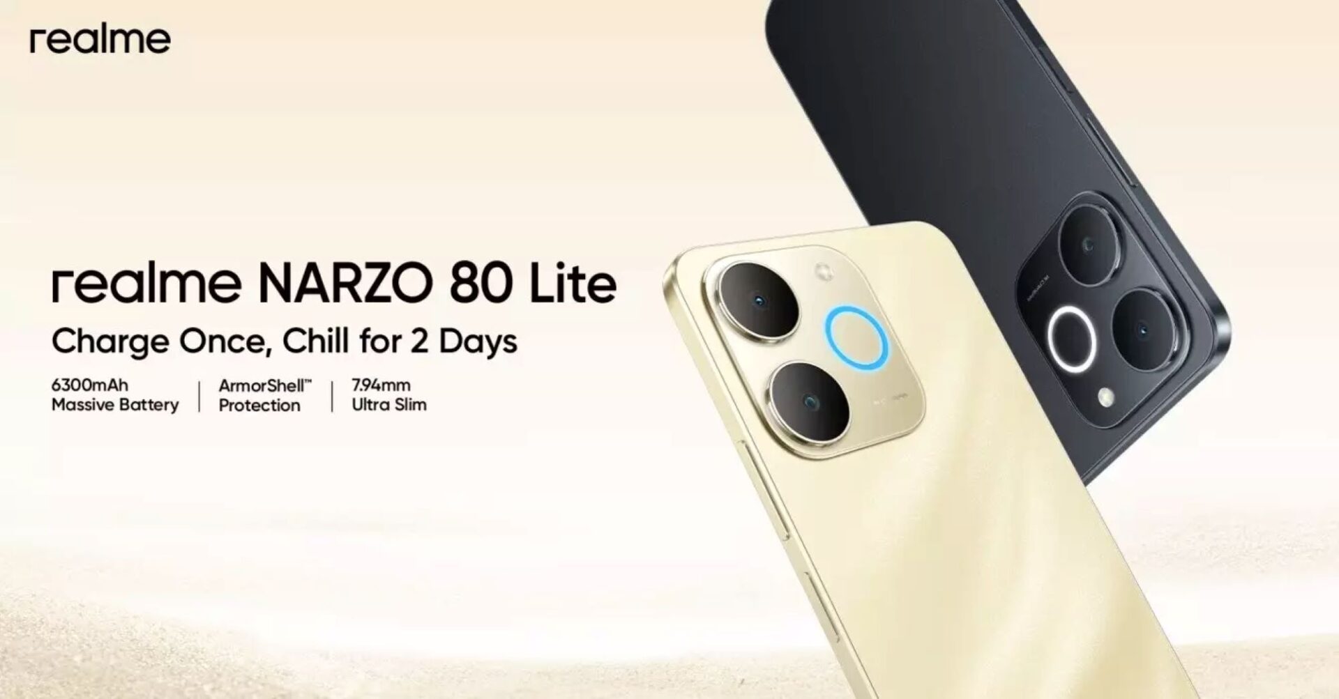 realme Launches NARZO 80 Lite 4G in India with 6300mAh Battery, Starting at Rs 6,599