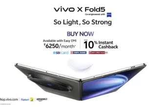 vivo X Fold5 Debuts in India with Largest Foldable Display and 6000 mAh Battery