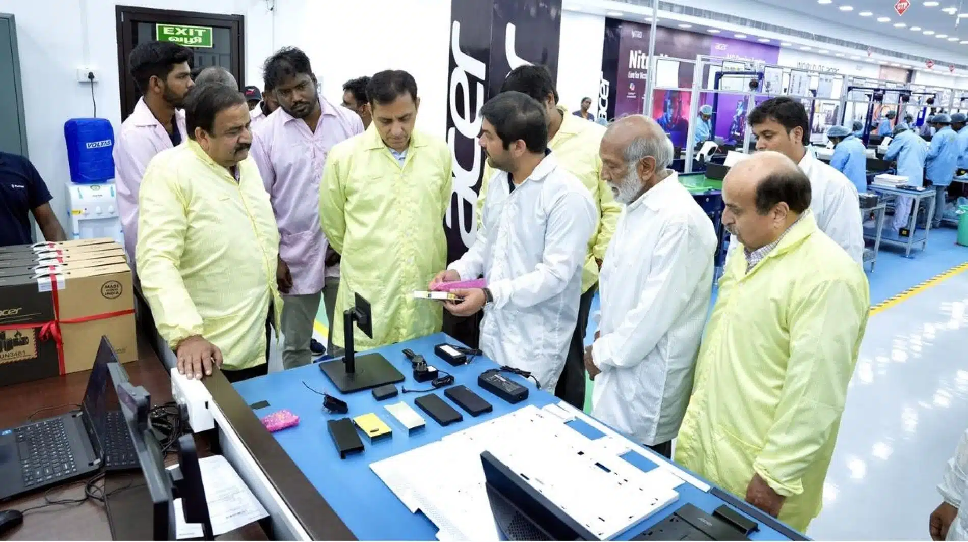 Acer and Plumage Solutions Open Laptop Manufacturing Plant in Puducherry