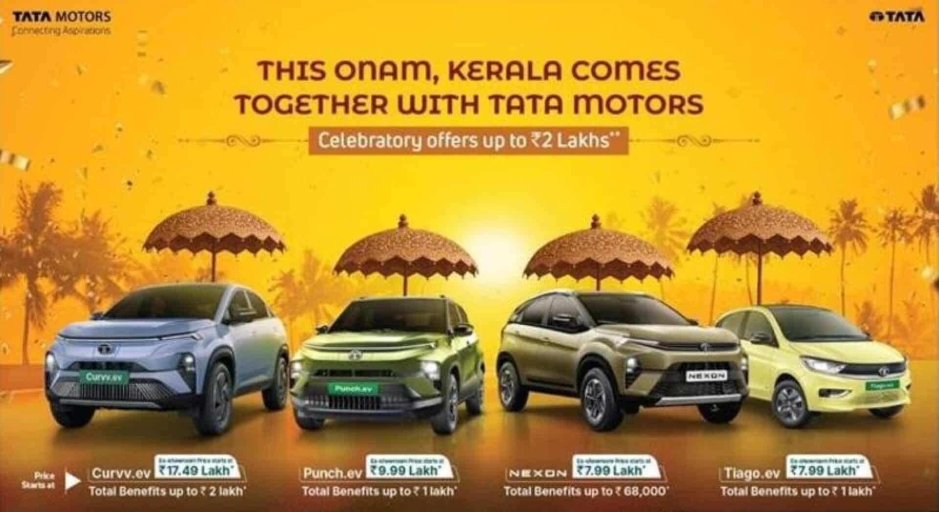 Tata Motors Announces Onam Discounts Up To INR 2 Lakh On Harrier, Safari, And Altroz