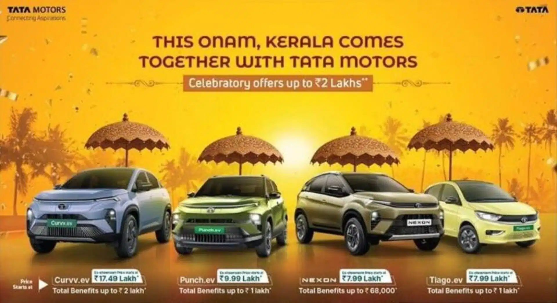 Tata Motors Announces Onam Discounts Up To INR 2 Lakh On Harrier, Safari, And Altroz