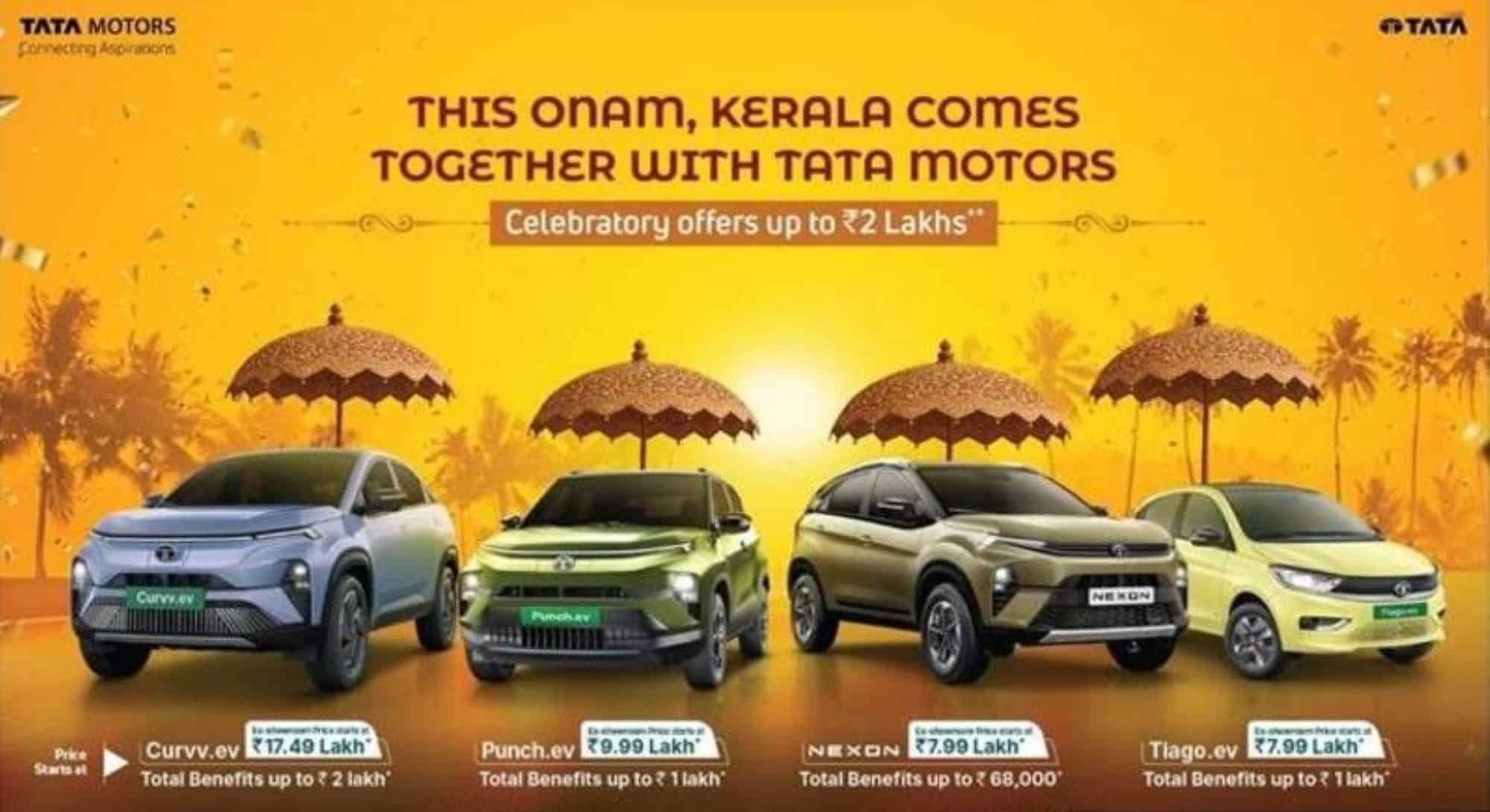 Tata Motors Announces Onam Discounts Up To INR 2 Lakh On Harrier, Safari, And Altroz